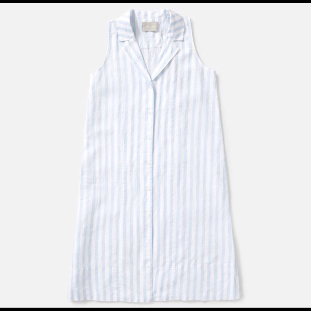 Linen Button-up Dress